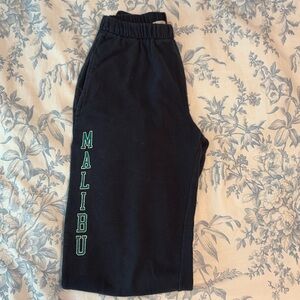 JOHN GALT BRANDY MVILLE Malibu dark blue and green sweatpants with tight bottom